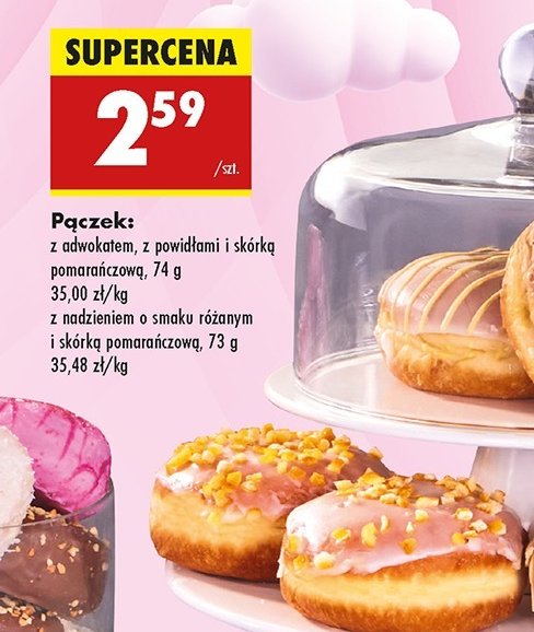 Pączek z powidłami śliwkowymi i skórką pomarańczową promocja w Biedronka