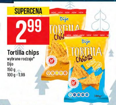 Chipsy serowe Dijo tortilla chips promocja
