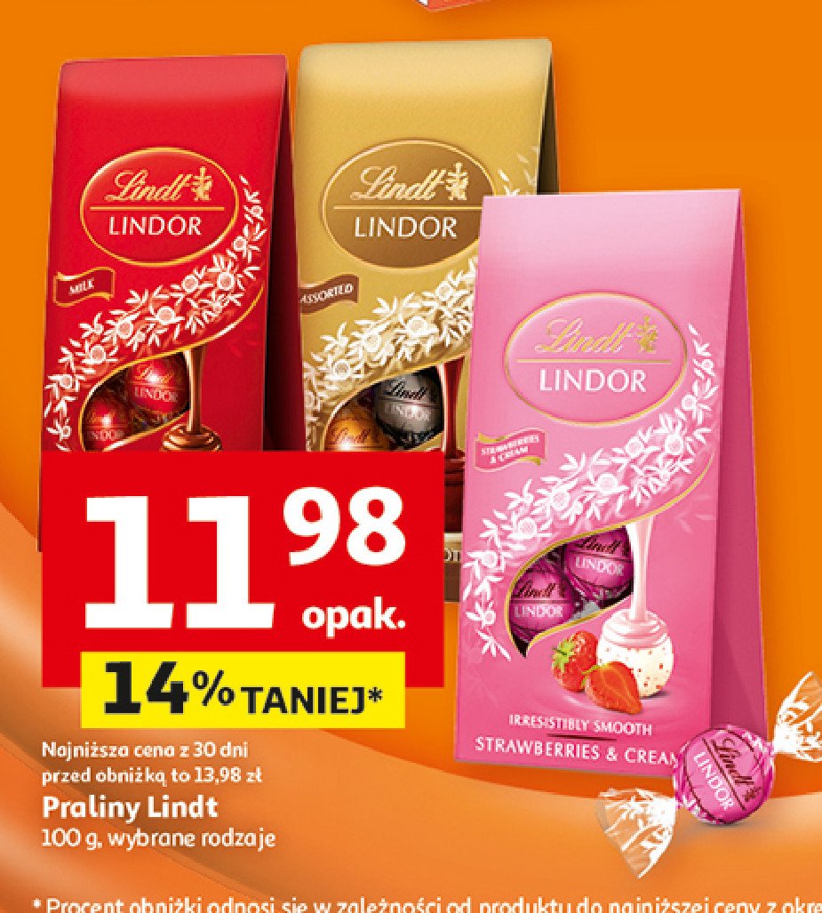 Praliny assorted bag Lindt lindor promocja