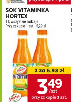 Sok marchew-jabłko-banan Hortex vitaminka promocja