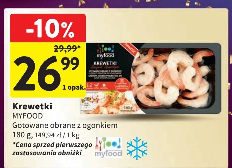 Krewetki gotowane 31/40 Myfood promocja