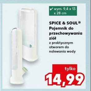 Pojemnik do przechowywania ziół Spice&soul promocja