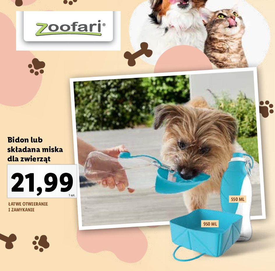 Bidon dla psa Zoofari promocja