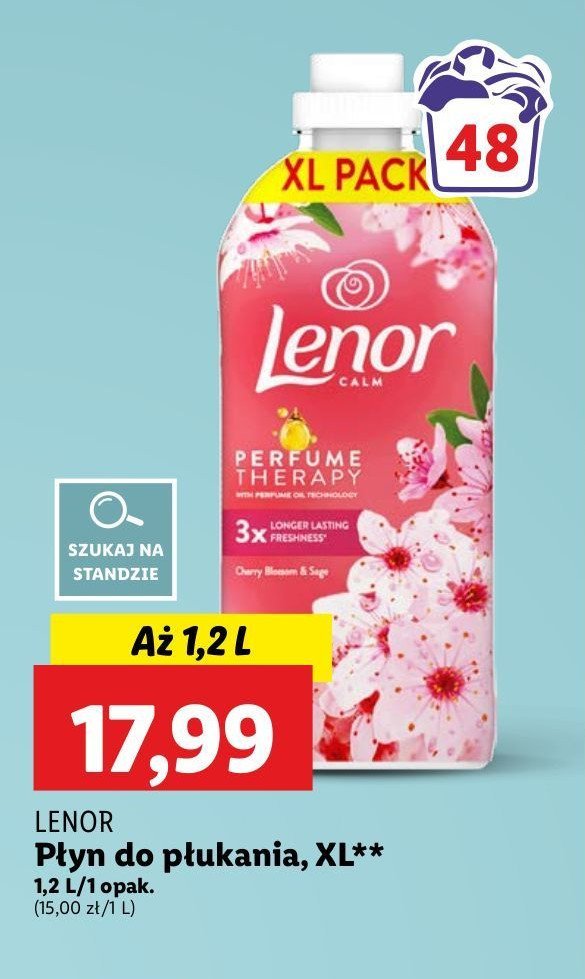 Płyn do płukania cherry blossom & sage Lenor promocja