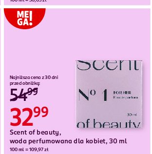 Woda perfumowana Scent of beauty no 1 promocja w Rossmann