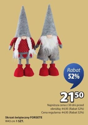 Skrzat świąteczny FORSETE W43 cm 1 SZT. promocja w Jysk