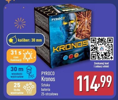 Bateria sztucznych ogni PYROCO Kronos 25-strzałowa promocja w Aldi
