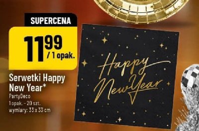 Serwetki Happy New Year promocja w POLOmarket