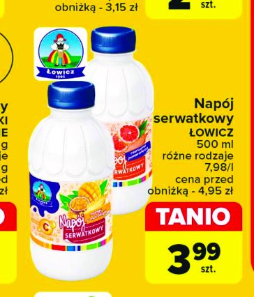 Napój serwatkowy mango-marakuja Łowicz 1906 łowicka promocja