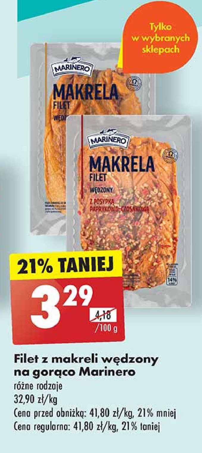 Makrela wędzona filet Marinero promocja