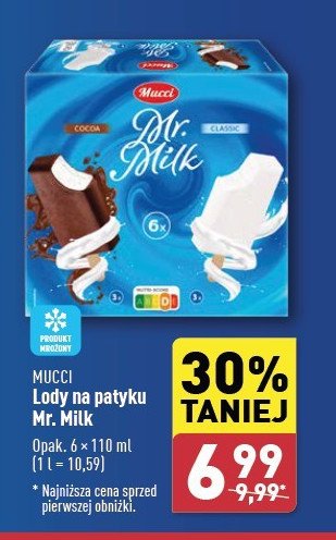 Lód śmietankowy + cocoa Mucci mr. milk promocja