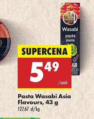 Pasta wasabi Asia flavours promocja w Biedronka
