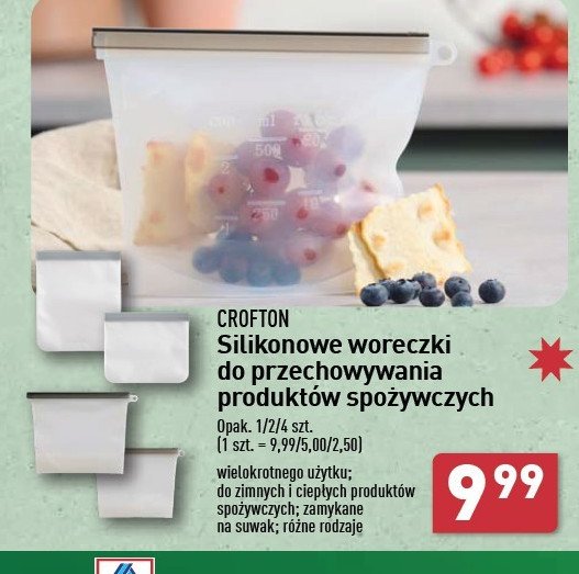 Woreczek silikonowy Crofton promocja w Aldi