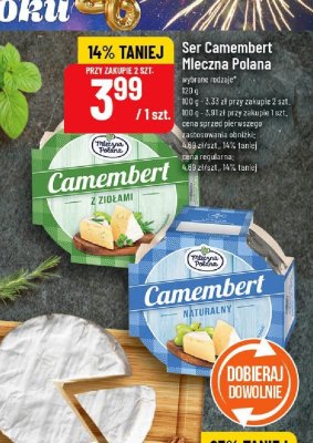 Ser camembert promocja w POLOmarket