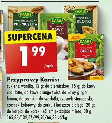 Przyprawa do kawy ginger lemon Kamis promocja w Biedronka