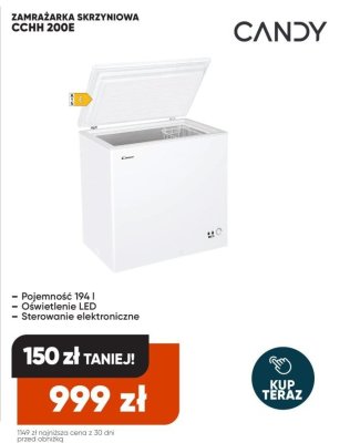 Zamrażarka skrzyniowa CCHH 200E promocja w Max Elektro