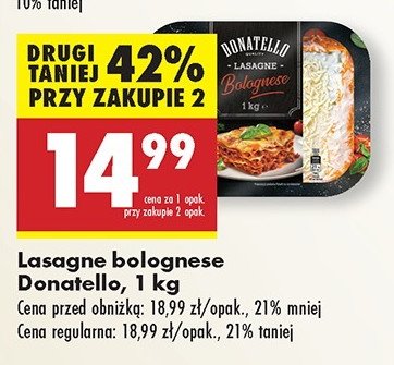 *lasagne bolognese Donatello promocja w Biedronka