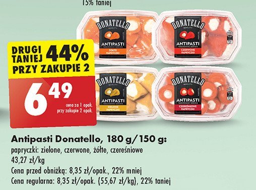 Papryczki zielone nadziewane serkiem Donatello antipasti promocja