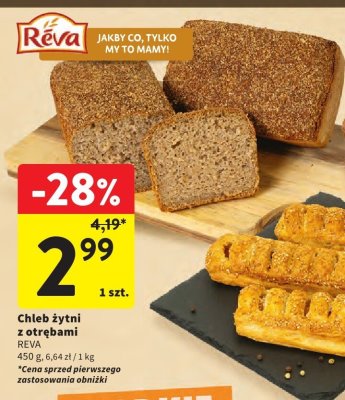 Chleb żytni z otrębami RÉVA promocja w Intermarche
