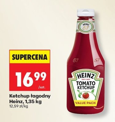 Ketchup łagodny Heinz promocja w Biedronka