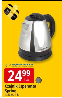 Czajnik Esperanza Spring 1350 W, 1 litr promocja w Leclerc