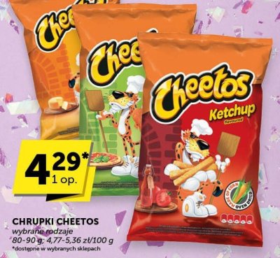 Chrupki Cheetos wybrane rodzaje promocja w ABC