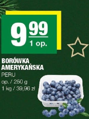 Borówka amerykańska Peru promocja w SPAR