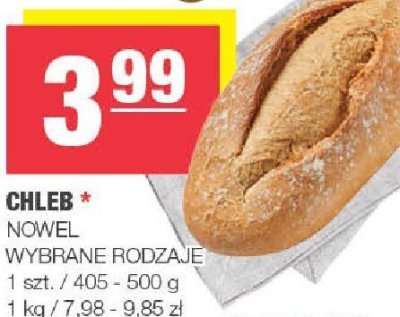 Chleb NOWEL wybrane rodzaje promocja w SPAR