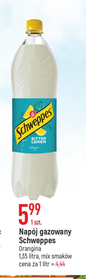 Napój bitter lemon Schweppes promocja