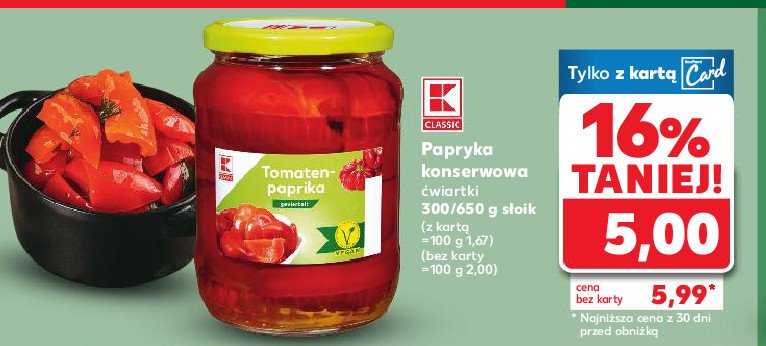 Papryka cięta K-classic promocja