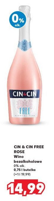 Wino Cin&cin rose free promocja w Kaufland