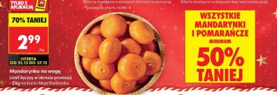 Mandarynka na wagę promocja w Biedronka