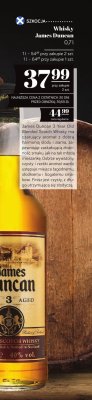 Whisky James Duncan Oak 3 Aged Blended Scotch Whisky promocja w POLOmarket
