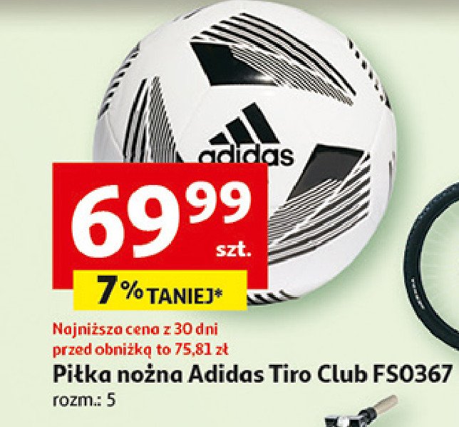 Piłka do piłki nożnej tiro club fs0367 Adidas promocja w Auchan