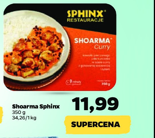 Danie shoarma curry Sphinx promocja