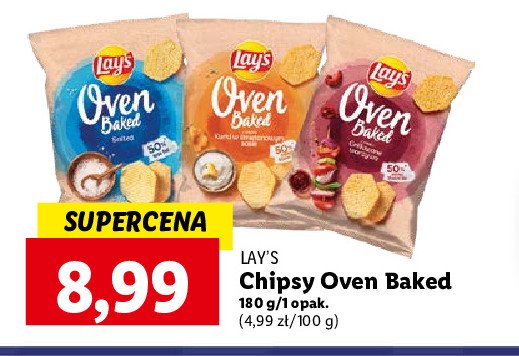 Chipsy naturalne solone Lay's oven baked (prosto z pieca) Frito lay lay's promocja