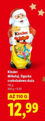 Mikołaj, figurka czekoladowa duża promocja w Lidl