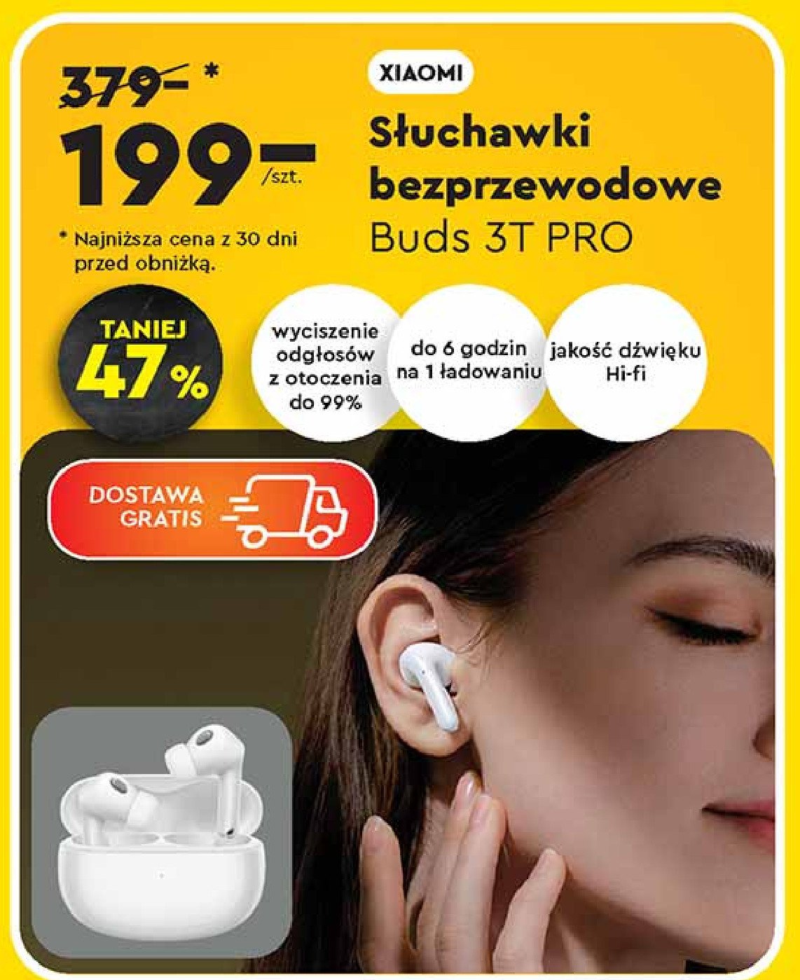 Słuchawki buds 3t pro Xiaomi promocja