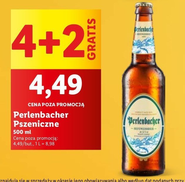 Piwo Perlenbacher hefeweissbier promocja w Lidl