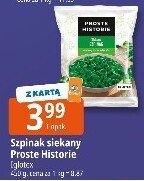 Szpinak siekany Proste Historie 450g promocja w Leclerc