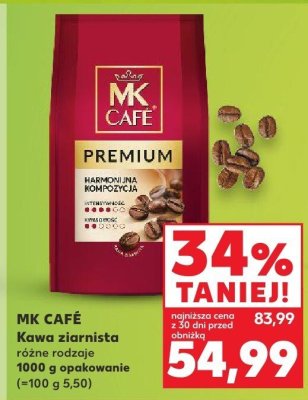 Kawa ziarnista MK Café Premium Brazylijska Kompozycja różne rodzaje promocja w Kaufland