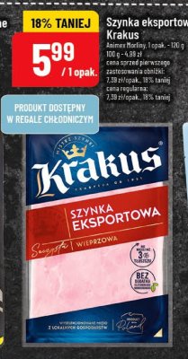 Szynka eksportowa Krakus promocja w POLOmarket