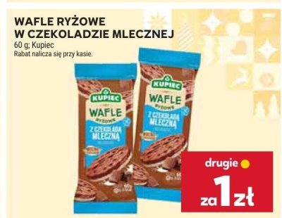Wafle ryżowe w czekoladzie mlecznej  promocja w Stokrotka
