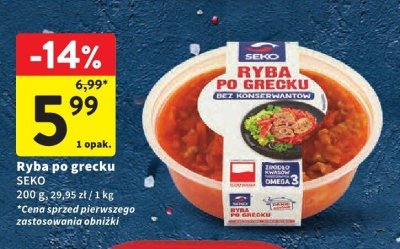 Ryba po grecku SEKO promocja w Intermarche