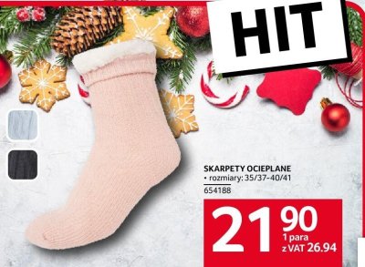 Skarpety ciepłe promocja w Selgros