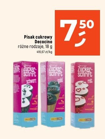 Pisak cukierniczy czarny Decocino promocja w Dealz