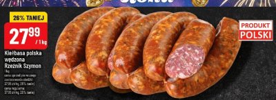 Kiełbasa polska wędzona Rzeźnik Szymon promocja w POLOmarket