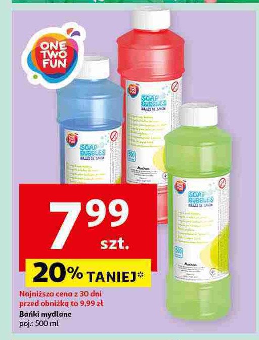 Banki mydlane One two fun promocja