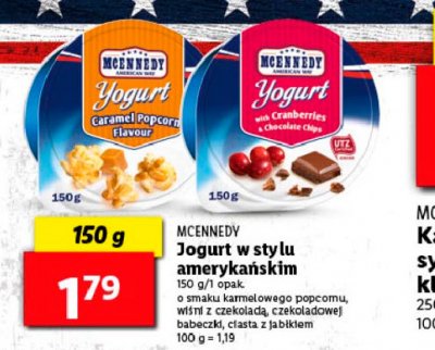 Jogurt amerykański cheesecake Mcennedy promocja