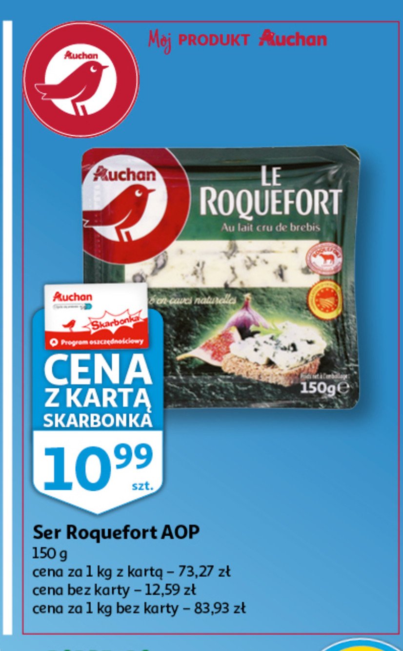 Ser roquefort Auchan promocja